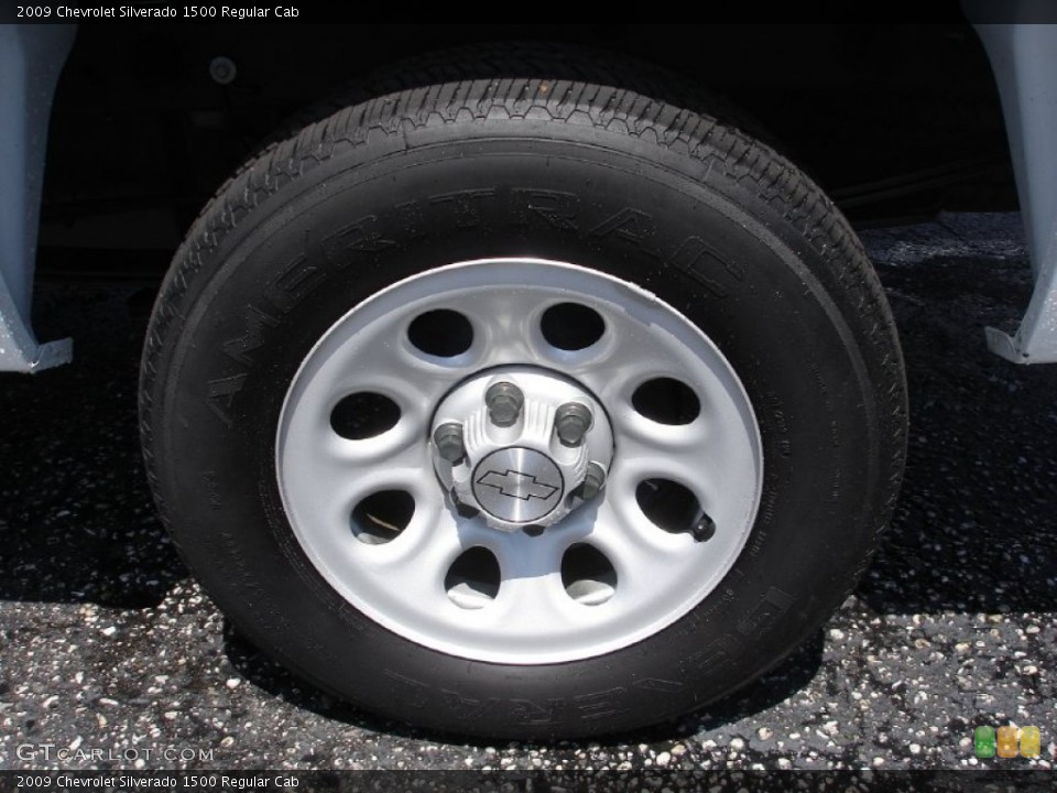 2009 Chevrolet Silverado 1500 Regular Cab Wheel and Tire Photo #52479083