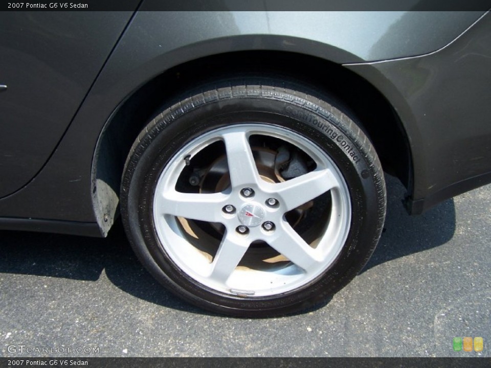 2007 Pontiac G6 V6 Sedan Wheel and Tire Photo #52487933
