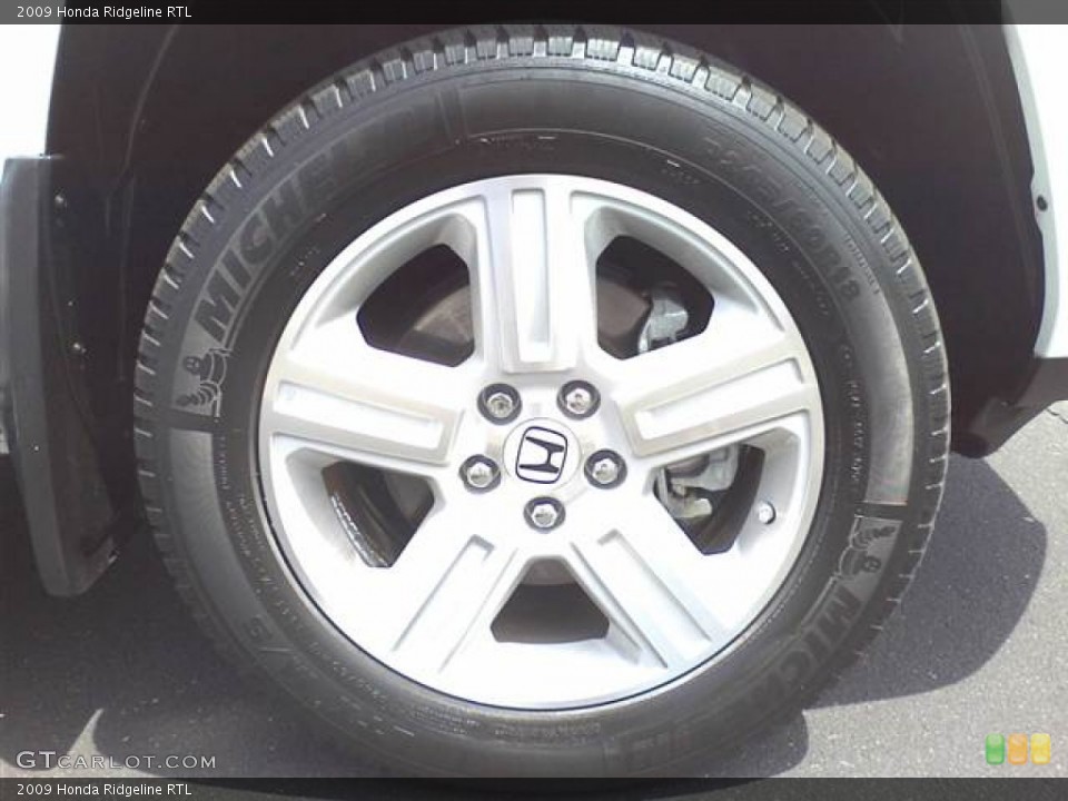 2009 Honda Ridgeline RTL Wheel and Tire Photo #52495901