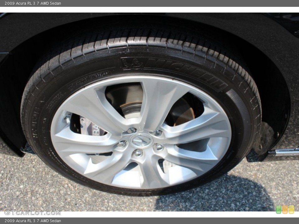 2009 Acura RL 3.7 AWD Sedan Wheel and Tire Photo #52518207