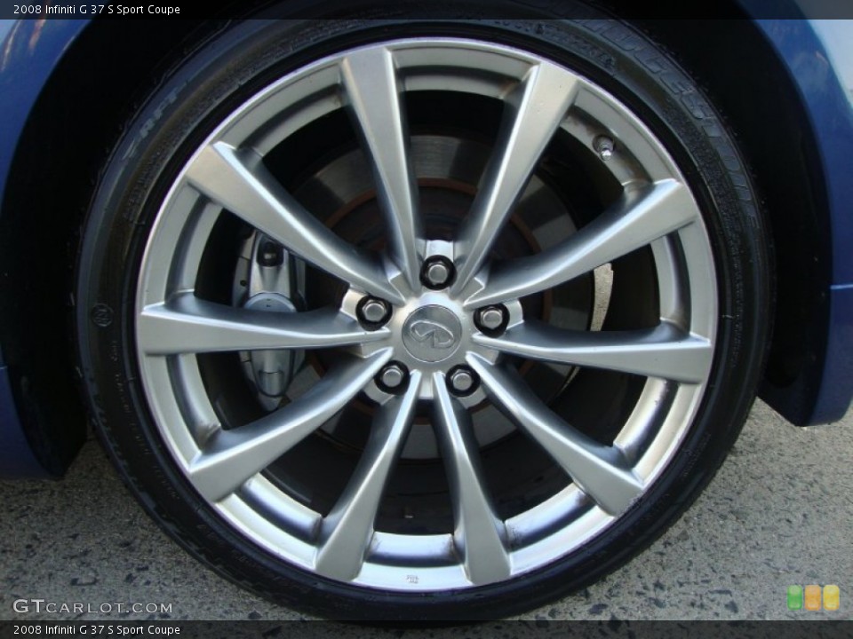 2008 Infiniti G 37 S Sport Coupe Wheel and Tire Photo #52519530