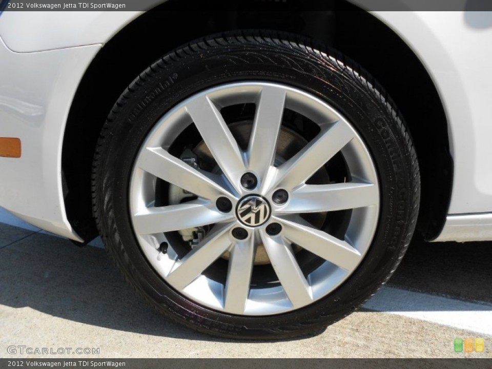 2012 Volkswagen Jetta TDI SportWagen Wheel and Tire Photo #52520694