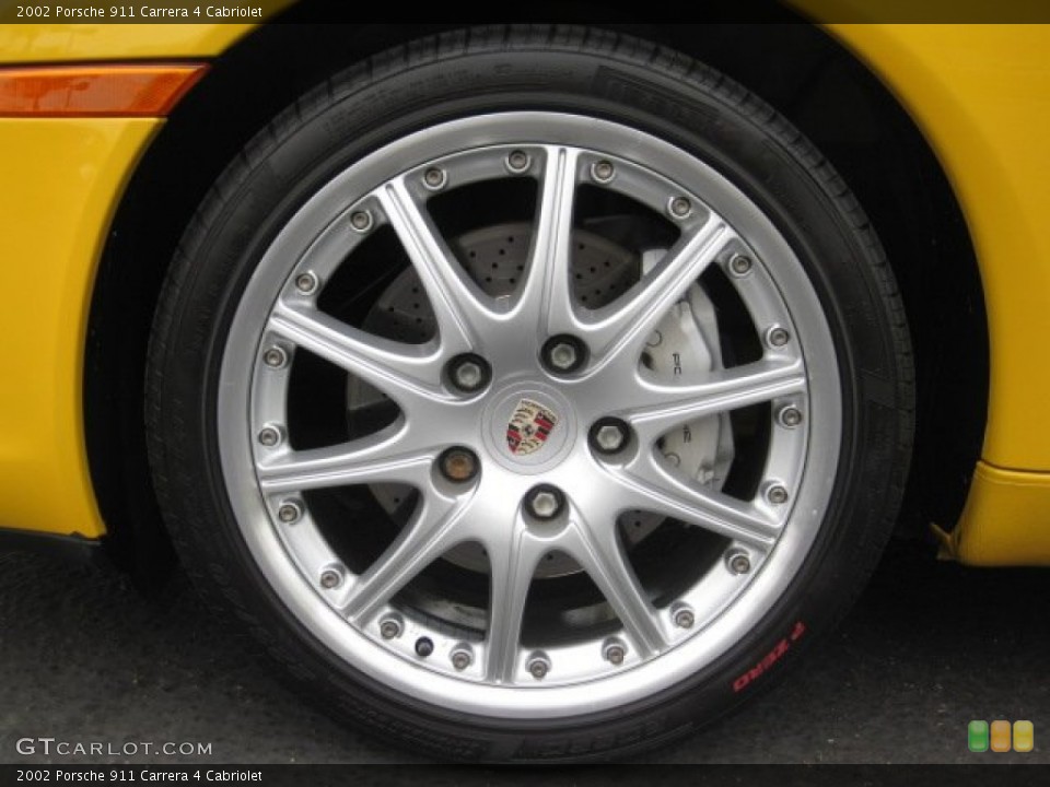 2002 Porsche 911 Carrera 4 Cabriolet Wheel and Tire Photo #52523973