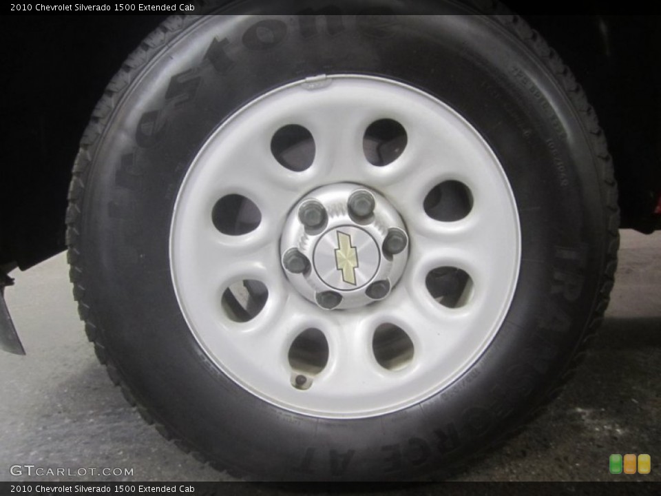 2010 Chevrolet Silverado 1500 Extended Cab Wheel and Tire Photo #52529397