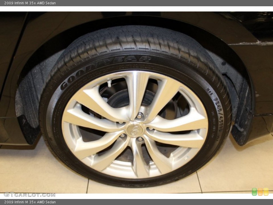 2009 Infiniti M 35x AWD Sedan Wheel and Tire Photo #52531374