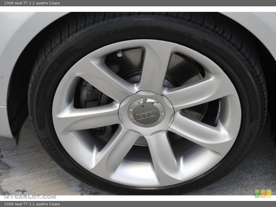 2008 Audi TT 3.2 quattro Coupe Wheel and Tire Photo #52540248
