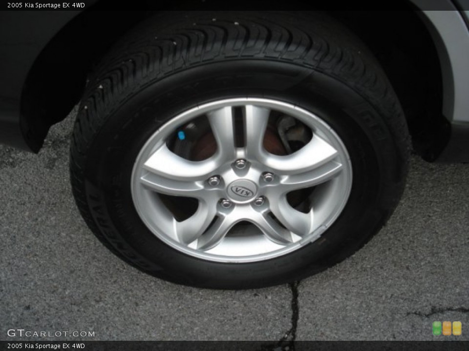 2005 Kia Sportage EX 4WD Wheel and Tire Photo #52550009