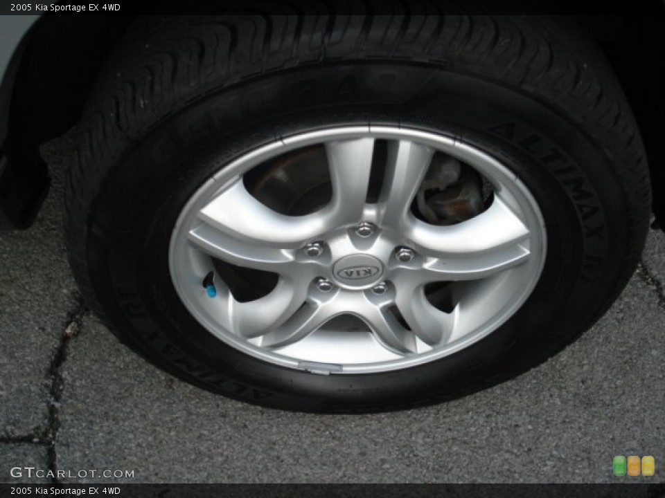 2005 Kia Sportage EX 4WD Wheel and Tire Photo #52550021