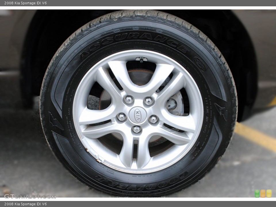 2008 Kia Sportage EX V6 Wheel and Tire Photo #52552004