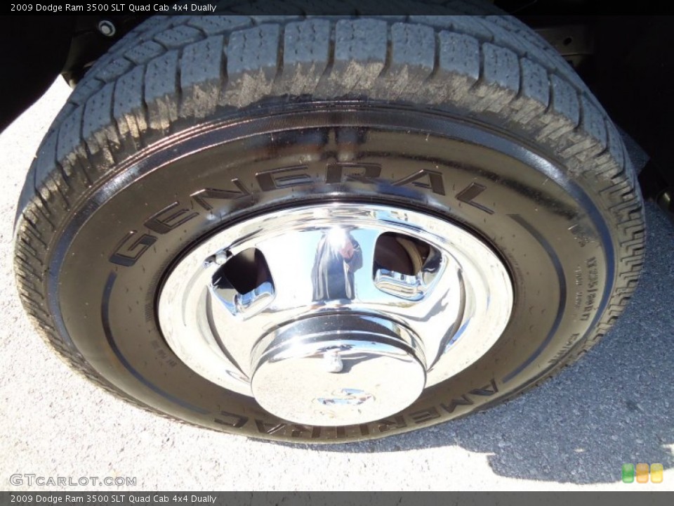 2009 Dodge Ram 3500 SLT Quad Cab 4x4 Dually Wheel and Tire Photo #52553936