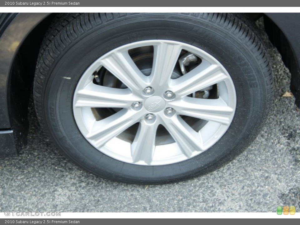 2010 Subaru Legacy 2.5i Premium Sedan Wheel and Tire Photo #52554299