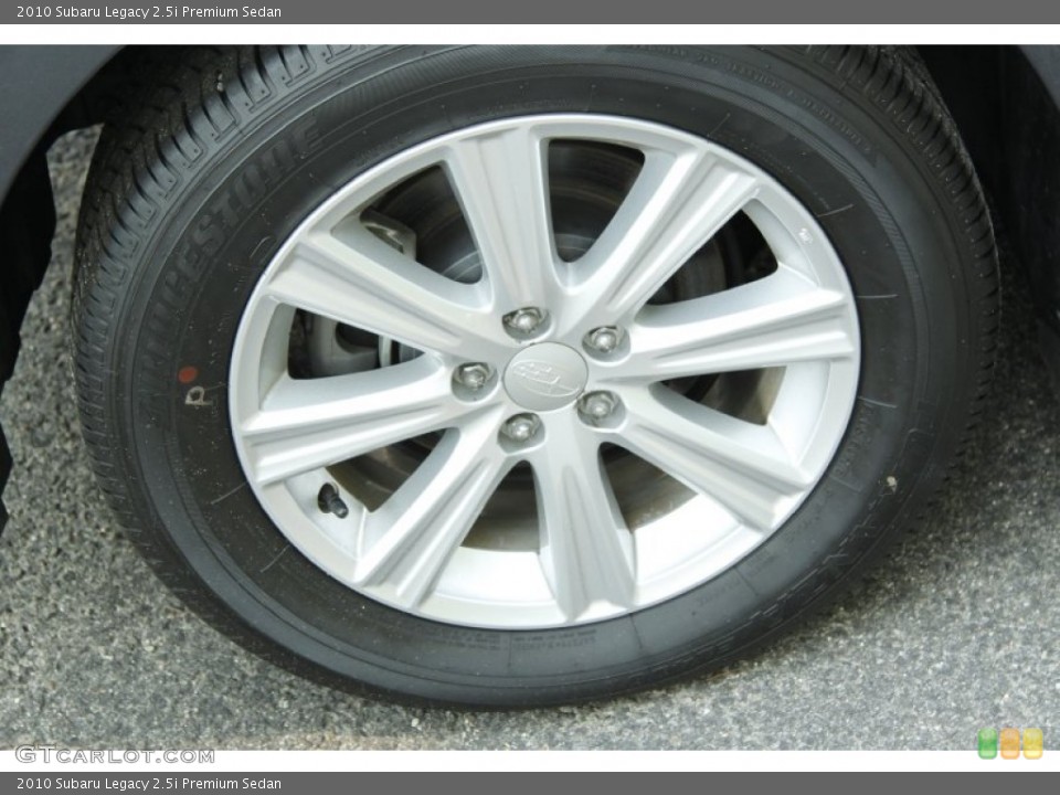 2010 Subaru Legacy 2.5i Premium Sedan Wheel and Tire Photo #52554314
