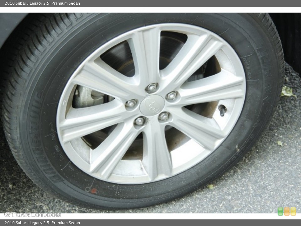 2010 Subaru Legacy 2.5i Premium Sedan Wheel and Tire Photo #52554329