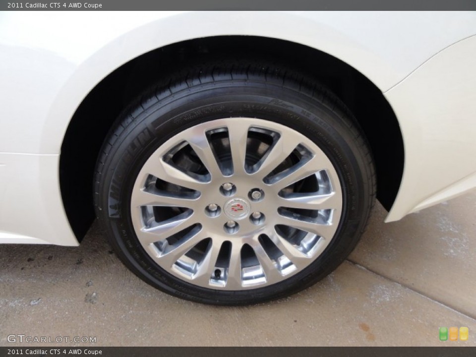 2011 Cadillac CTS 4 AWD Coupe Wheel and Tire Photo #52555922