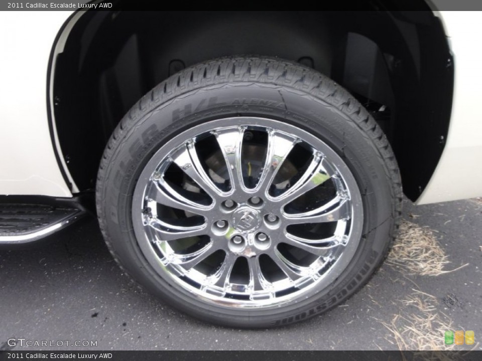 2011 Cadillac Escalade Luxury AWD Wheel and Tire Photo #52556975