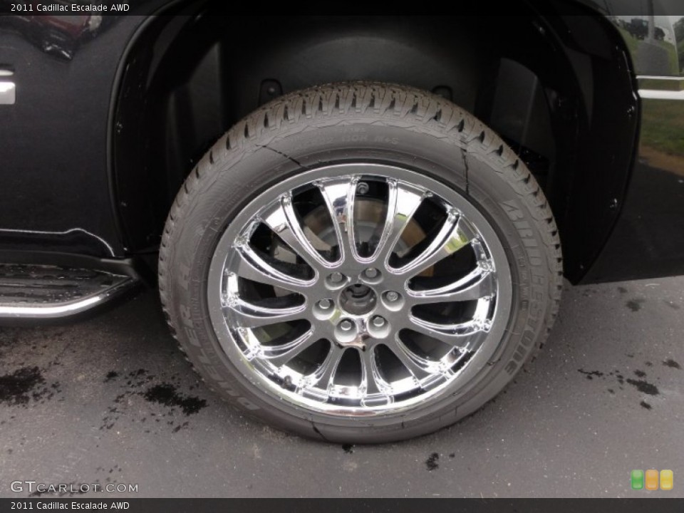 2011 Cadillac Escalade AWD Wheel and Tire Photo #52557368