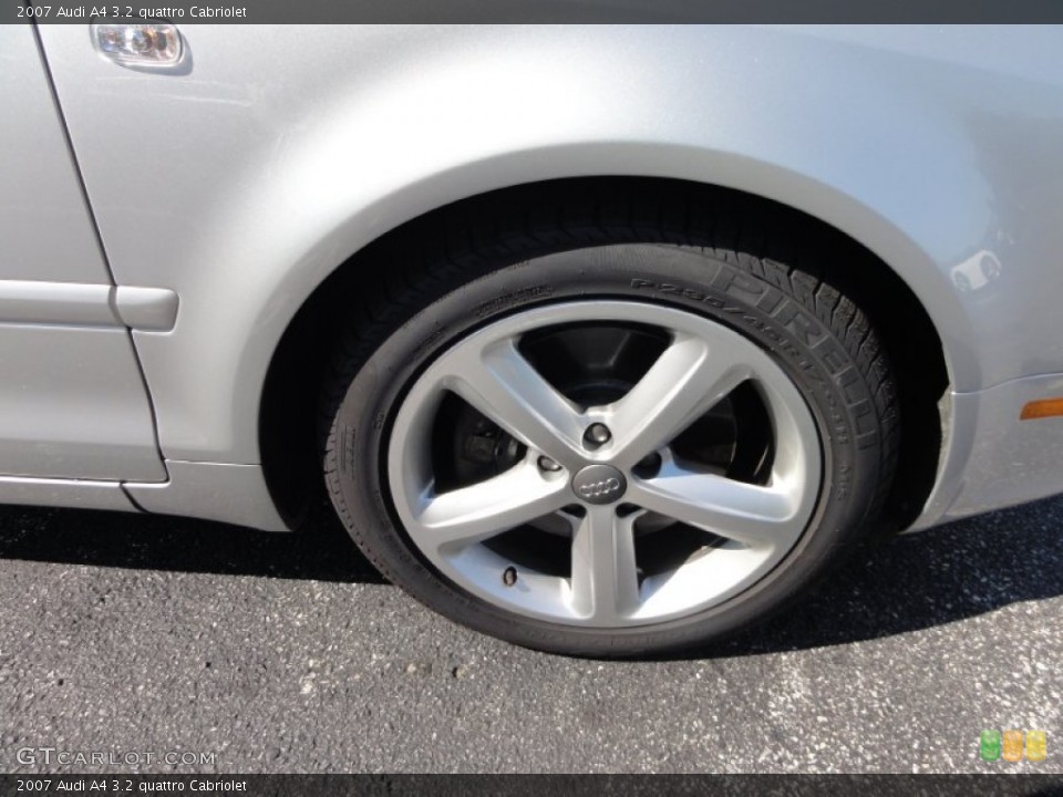 2007 Audi A4 3.2 quattro Cabriolet Wheel and Tire Photo #52561508