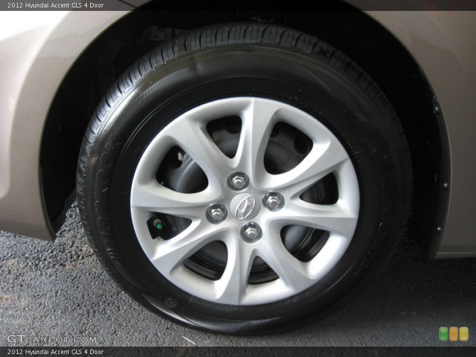 2012 Hyundai Accent GLS 4 Door Wheel and Tire Photo #52583693