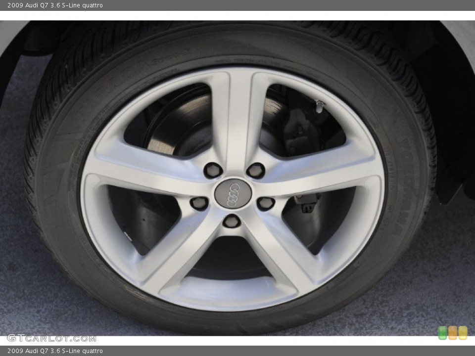 2009 Audi Q7 3.6 S-Line quattro Wheel and Tire Photo #52594454