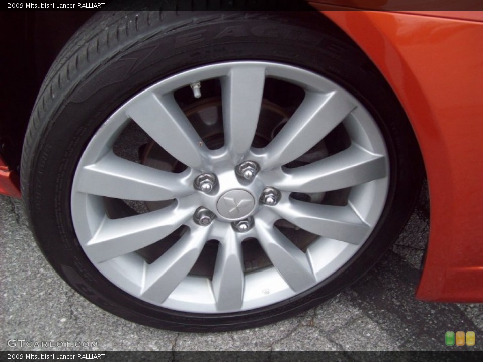 2009 Mitsubishi Lancer RALLIART Wheel and Tire Photo #52594760