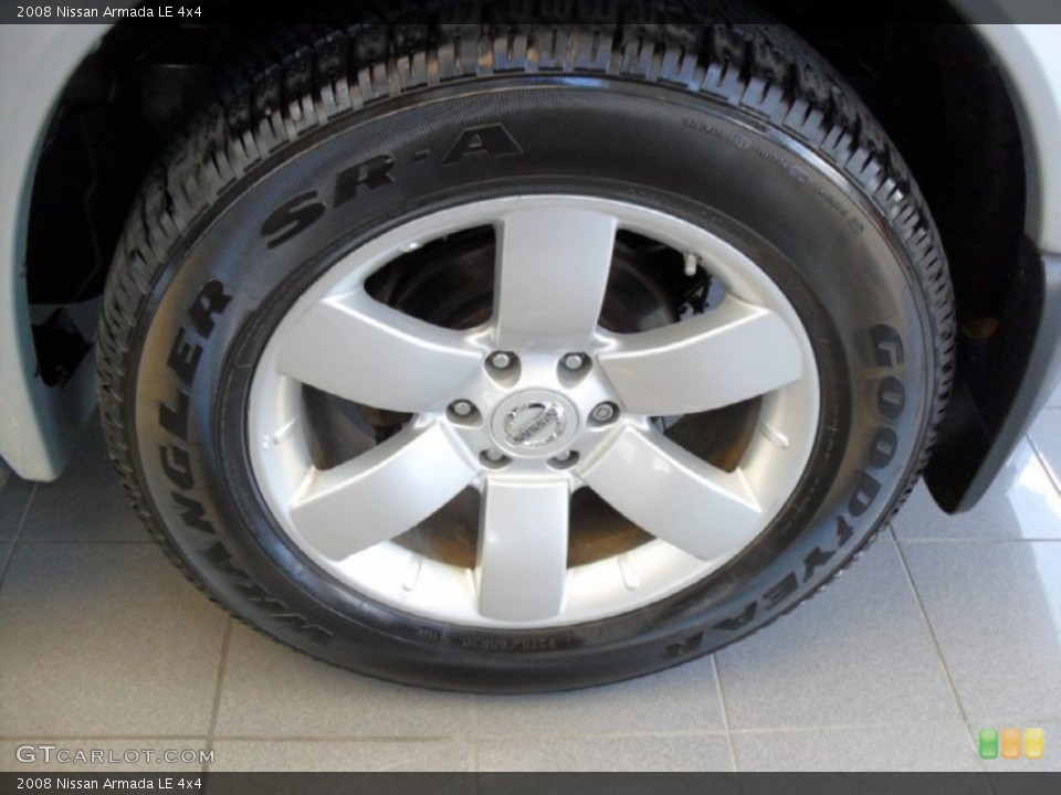 2008 Nissan Armada LE 4x4 Wheel and Tire Photo #52604162