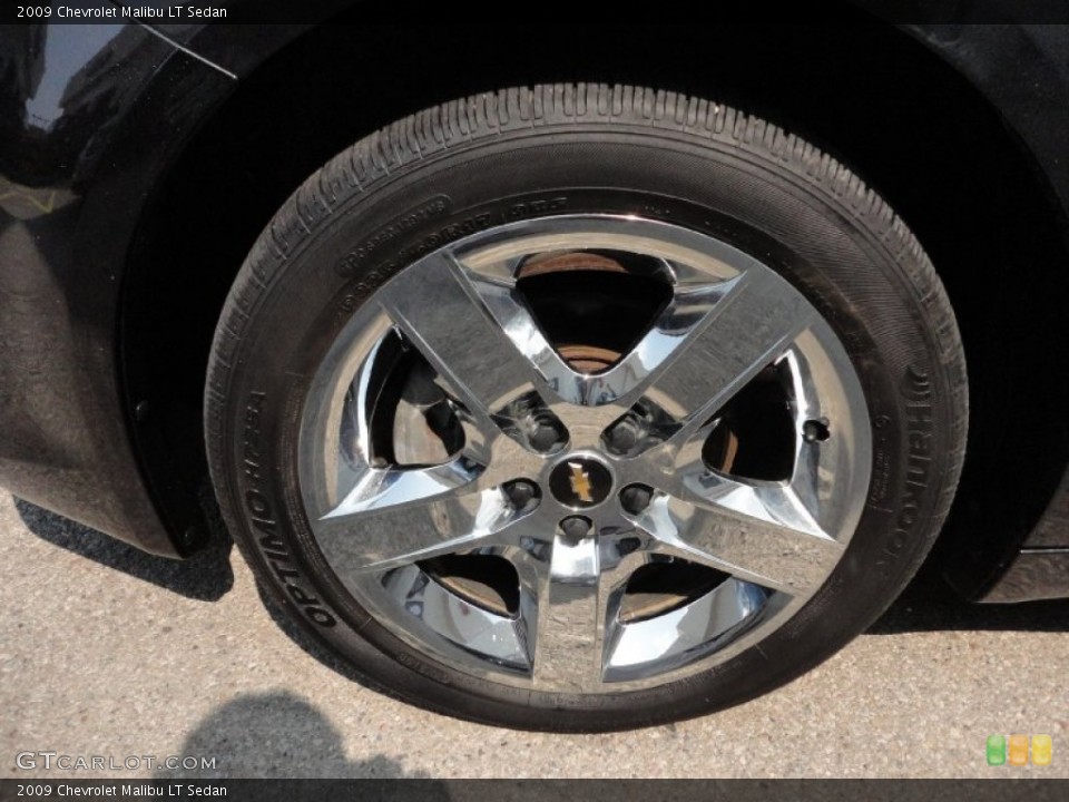 2009 Chevrolet Malibu LT Sedan Wheel and Tire Photo #52615601