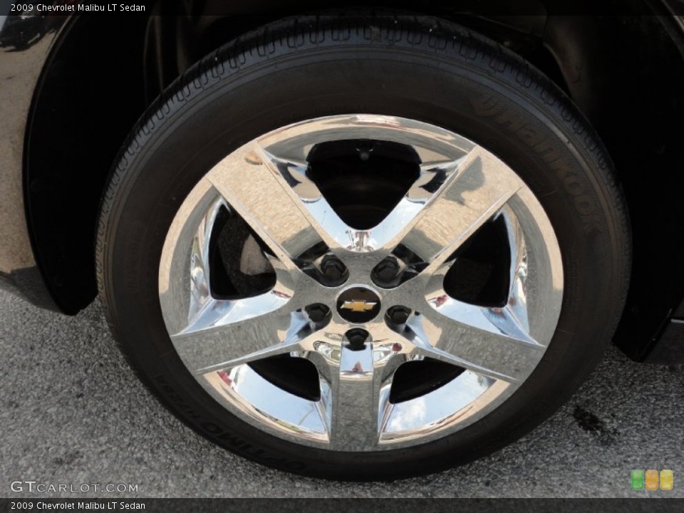 2009 Chevrolet Malibu LT Sedan Wheel and Tire Photo #52615634