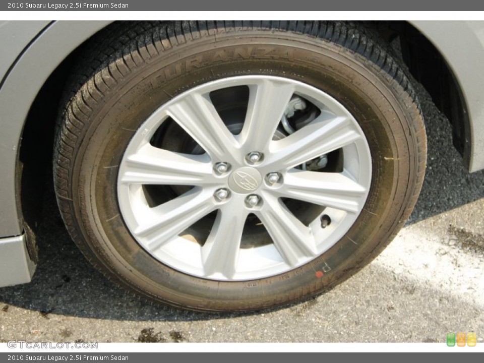 2010 Subaru Legacy 2.5i Premium Sedan Wheel and Tire Photo #52623830