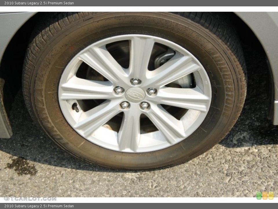 2010 Subaru Legacy 2.5i Premium Sedan Wheel and Tire Photo #52623845