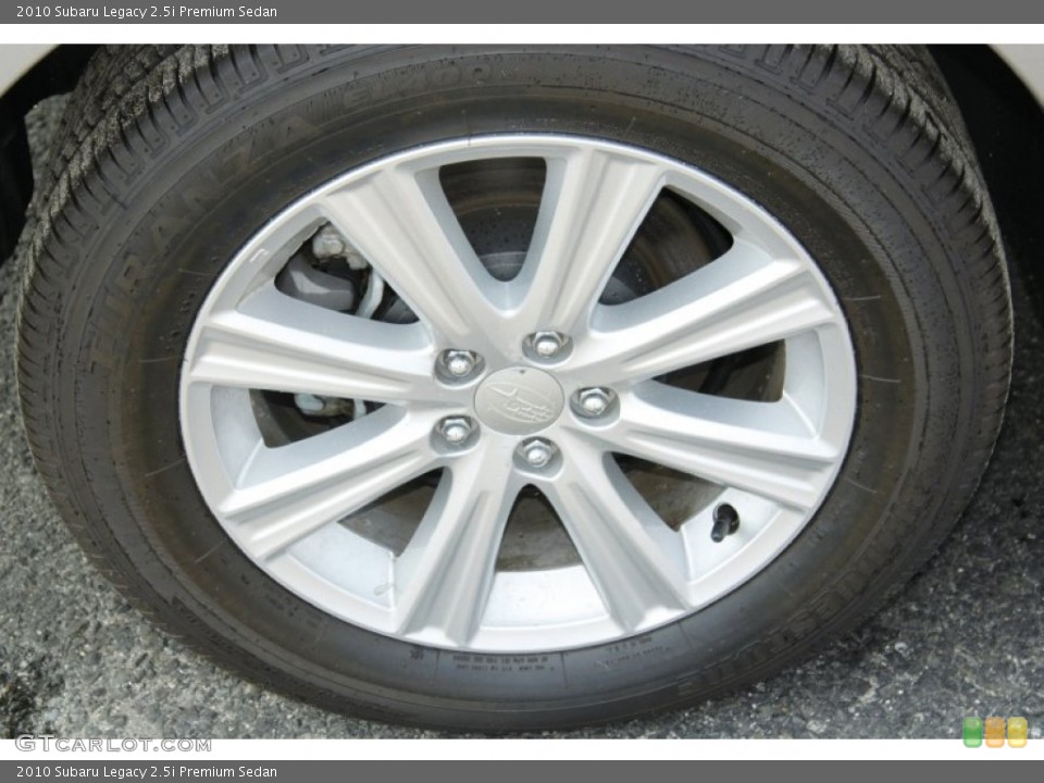 2010 Subaru Legacy 2.5i Premium Sedan Wheel and Tire Photo #52623878