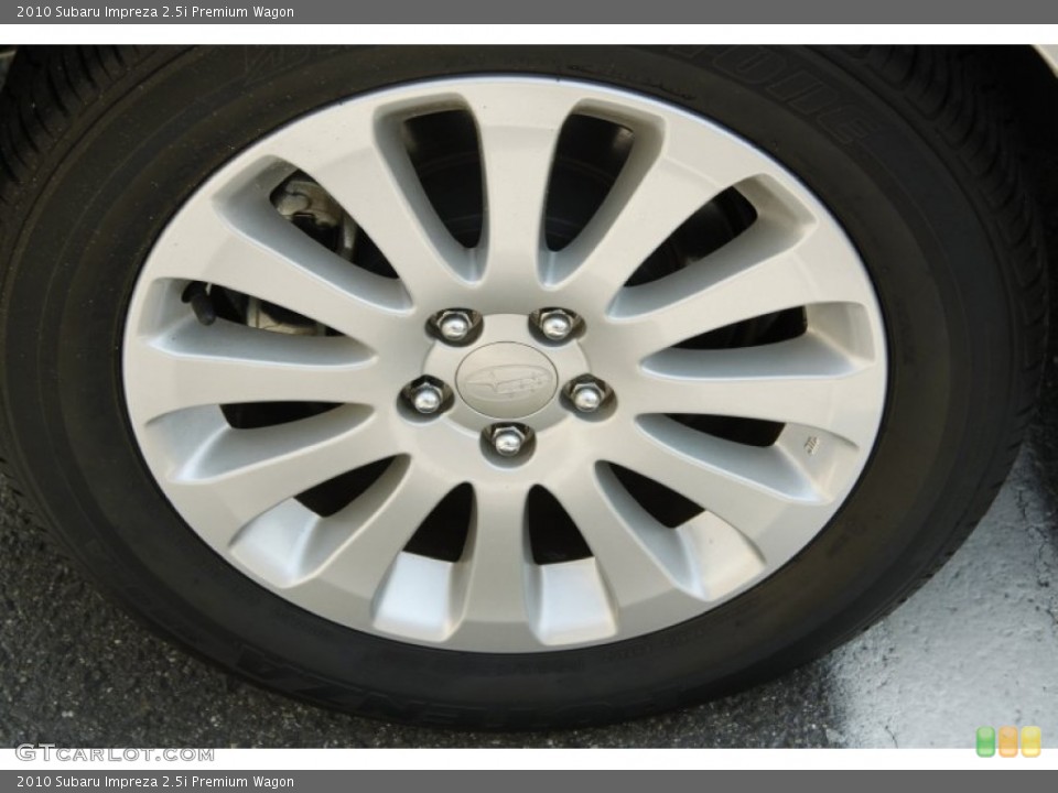 2010 Subaru Impreza 2.5i Premium Wagon Wheel and Tire Photo #52625021