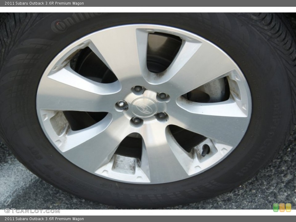 2011 Subaru Outback 3.6R Premium Wagon Wheel and Tire Photo #52625759