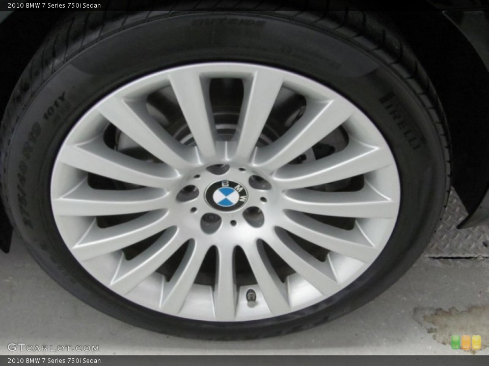 2010 BMW 7 Series 750i Sedan Wheel and Tire Photo #52639451