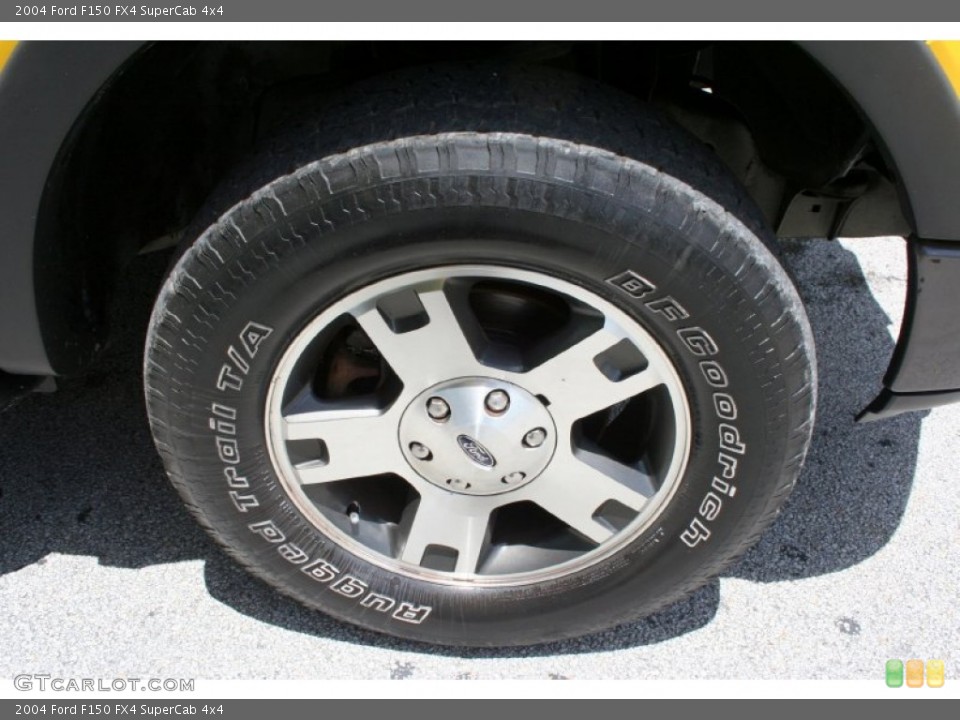 2004 Ford F150 FX4 SuperCab 4x4 Wheel and Tire Photo #52644788