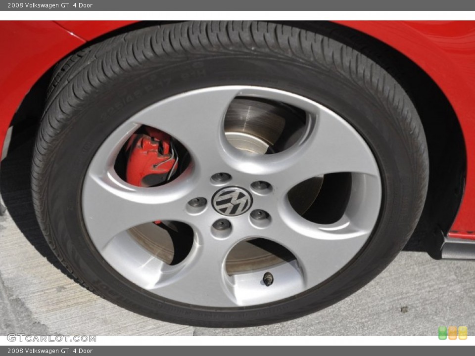 2008 Volkswagen GTI 4 Door Wheel and Tire Photo #52646900