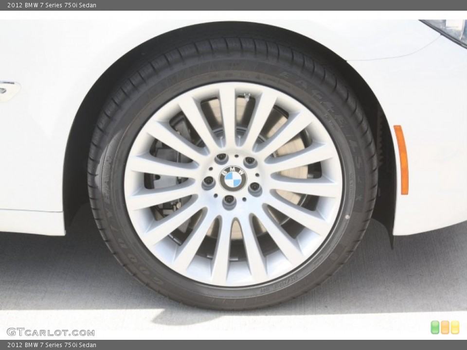 2012 BMW 7 Series 750i Sedan Wheel and Tire Photo #52648667