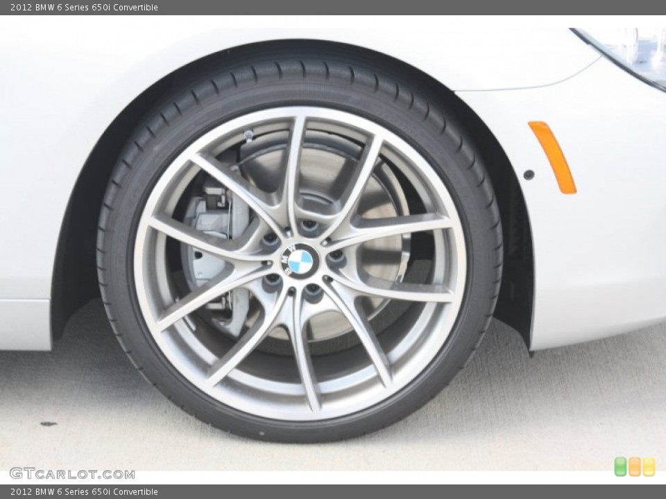 2012 BMW 6 Series 650i Convertible Wheel and Tire Photo #52649513