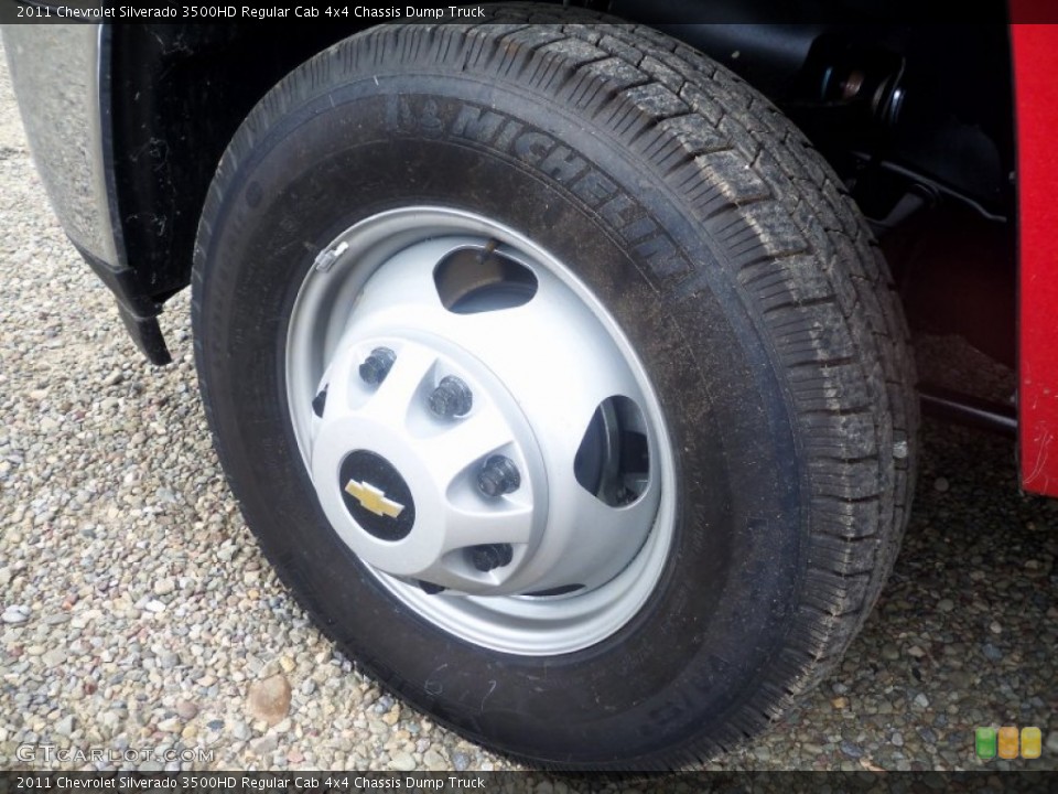 2011 Chevrolet Silverado 3500HD Regular Cab 4x4 Chassis Dump Truck Wheel and Tire Photo #52650959