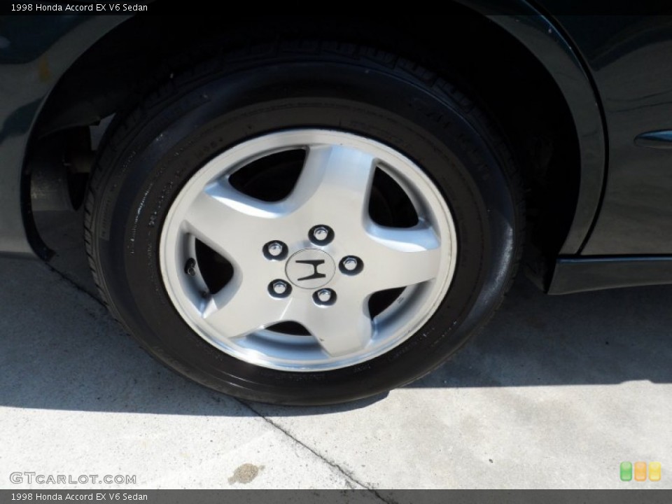 1998 Honda Accord EX V6 Sedan Wheel and Tire Photo #52656221