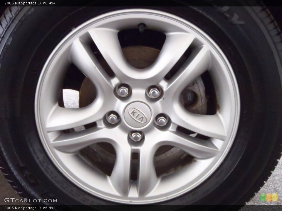 2006 Kia Sportage LX V6 4x4 Wheel and Tire Photo #52663825