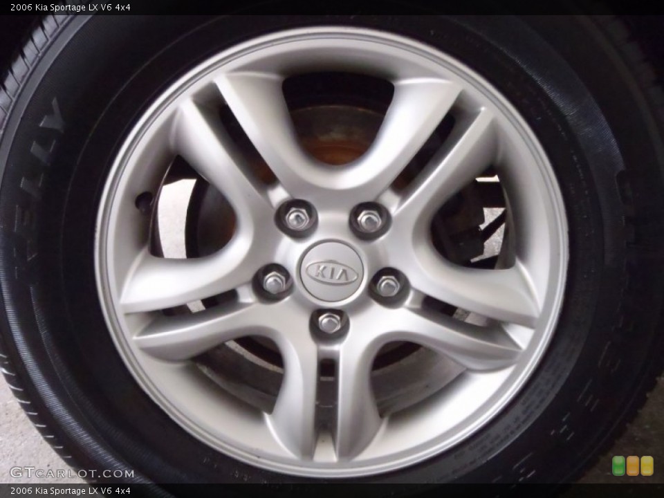2006 Kia Sportage LX V6 4x4 Wheel and Tire Photo #52663841
