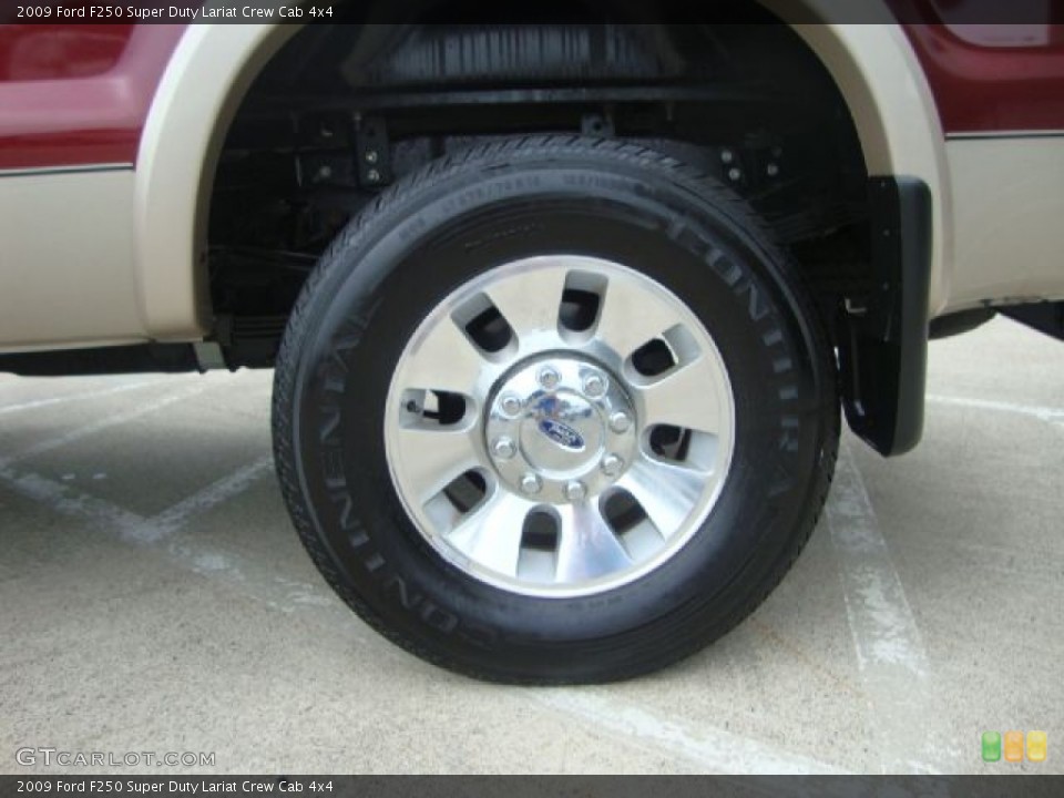2009 Ford F250 Super Duty Lariat Crew Cab 4x4 Wheel and Tire Photo #52667986