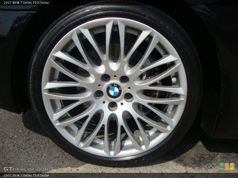 2007 BMW 7 Series 750i Sedan Wheel and Tire Photo #52668382