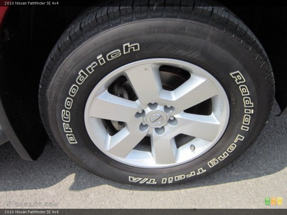 2010 Nissan Pathfinder SE 4x4 Wheel and Tire Photo #52672660