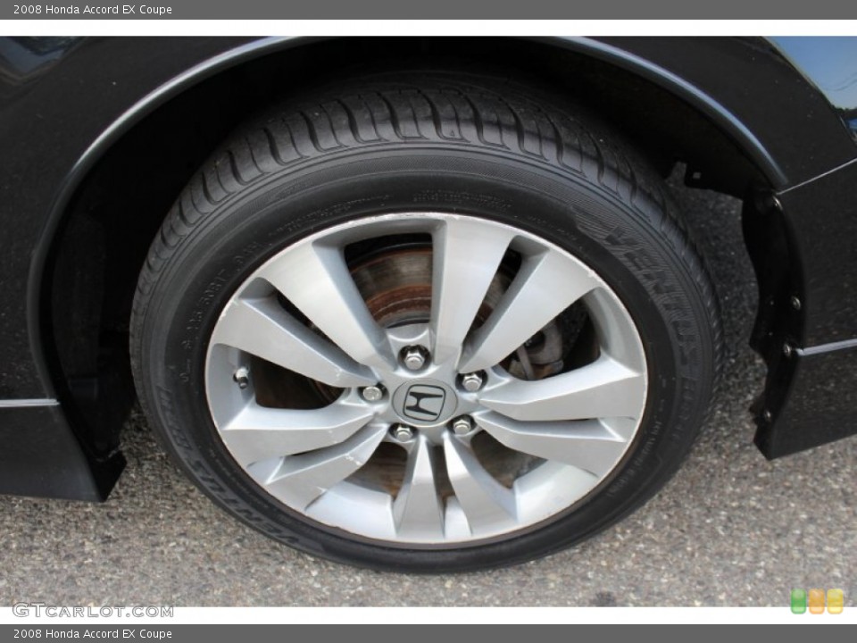 2008 Honda Accord EX Coupe Wheel and Tire Photo #52673054