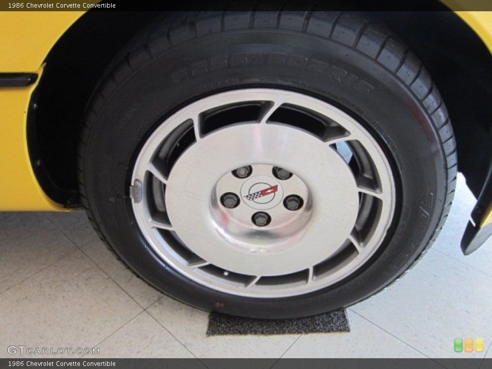 1986 Chevrolet Corvette Convertible Wheel and Tire Photo #52676191