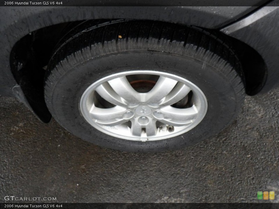 2006 Hyundai Tucson GLS V6 4x4 Wheel and Tire Photo #52680138