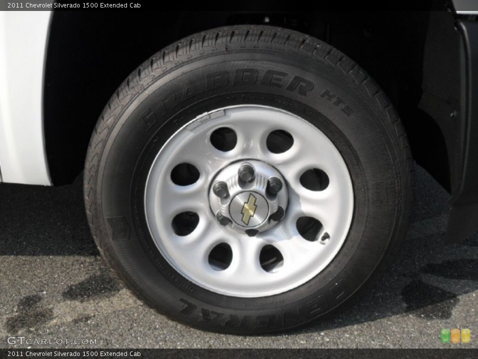 2011 Chevrolet Silverado 1500 Extended Cab Wheel and Tire Photo #52684359