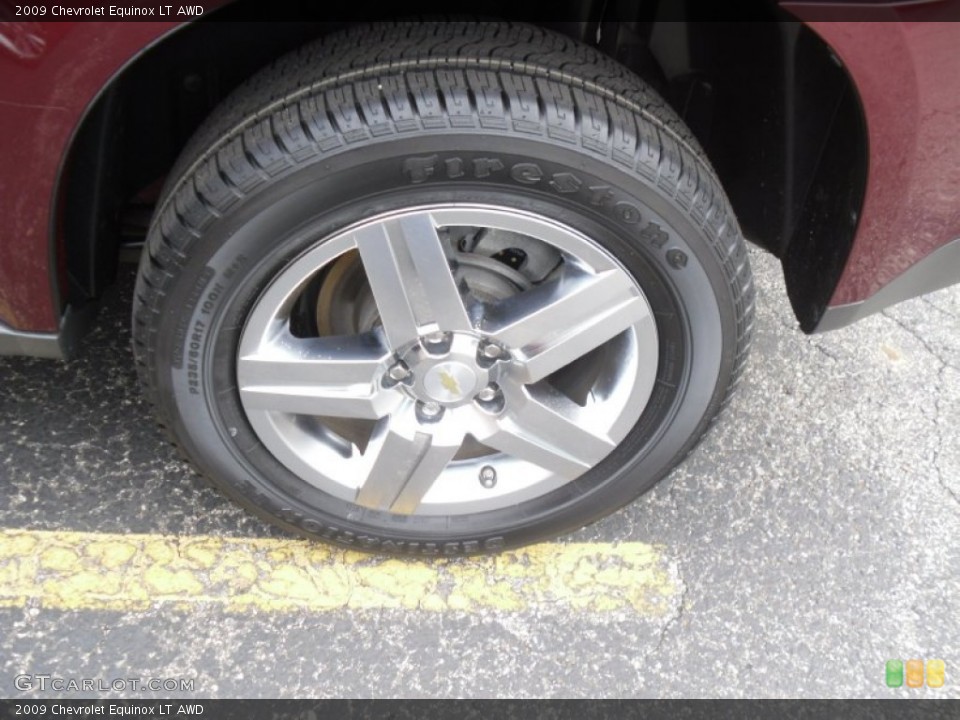 2009 Chevrolet Equinox LT AWD Wheel and Tire Photo #52694541