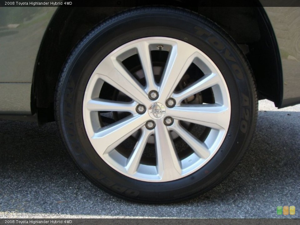 2008 Toyota Highlander Hybrid 4WD Wheel and Tire Photo #52694682